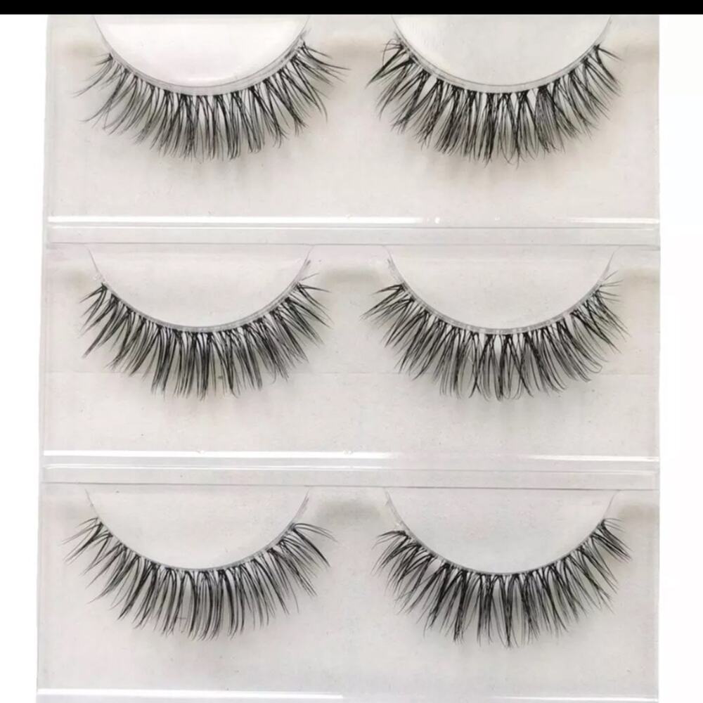 Set of 3 Faux Mink Dramatic False Eyelashes